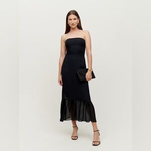 Reformation Arta Dress Black - Size 6